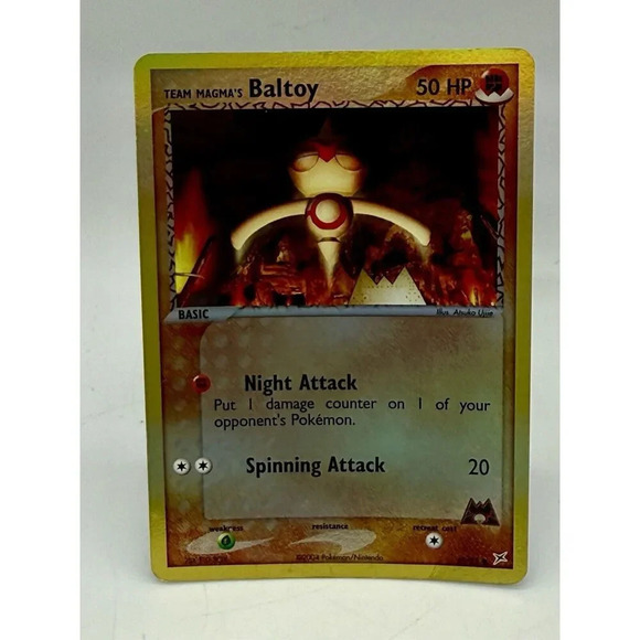 Team‎ Magma's Baltoy - EX Magma vs Aqua 61/95 Vintage 2004 Pokemon TCG MP - Picture 2 of 8